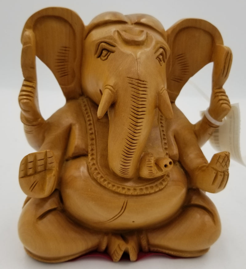 Wooden Appu Ganesh 6"