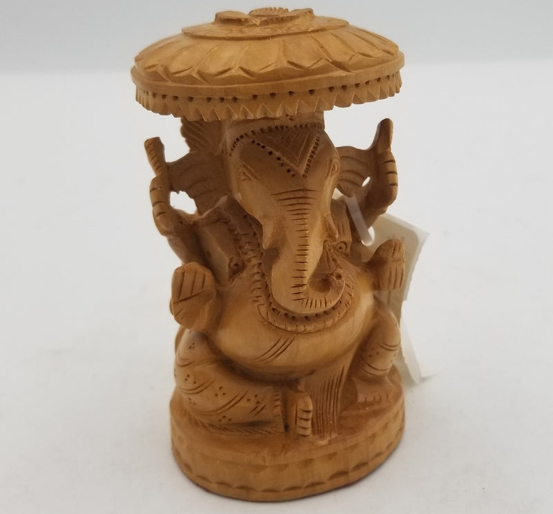 Wooden Ganesh Chattar 4"