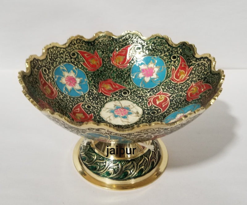 Brass Fruit Bowl T/W 8" MIna