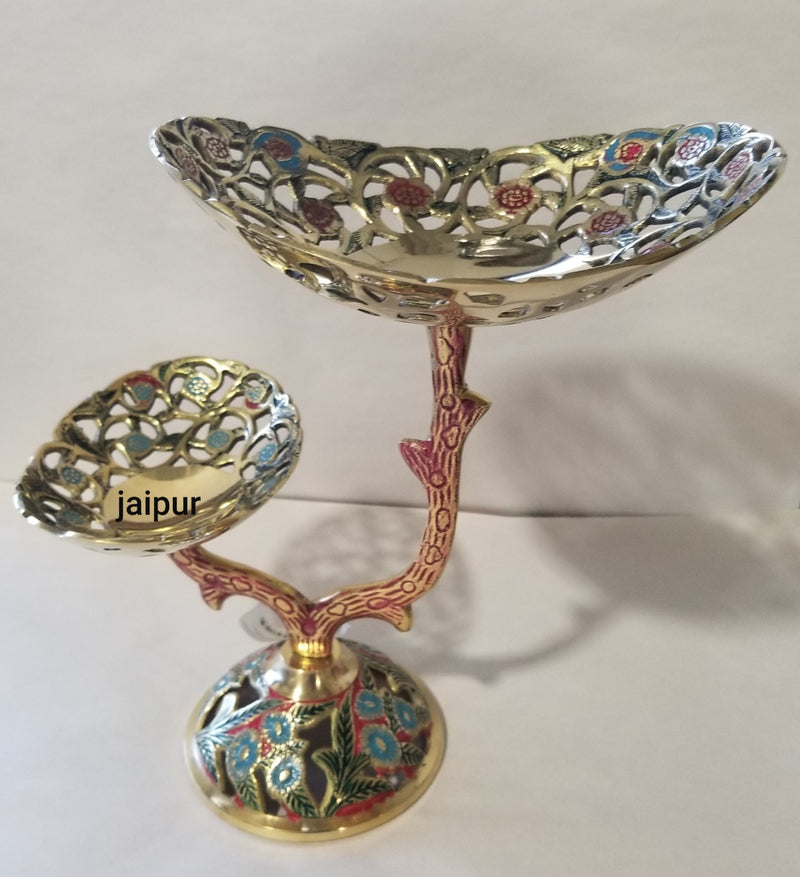 Brass Branched Cake stand Gudda Oval 2KA Mina