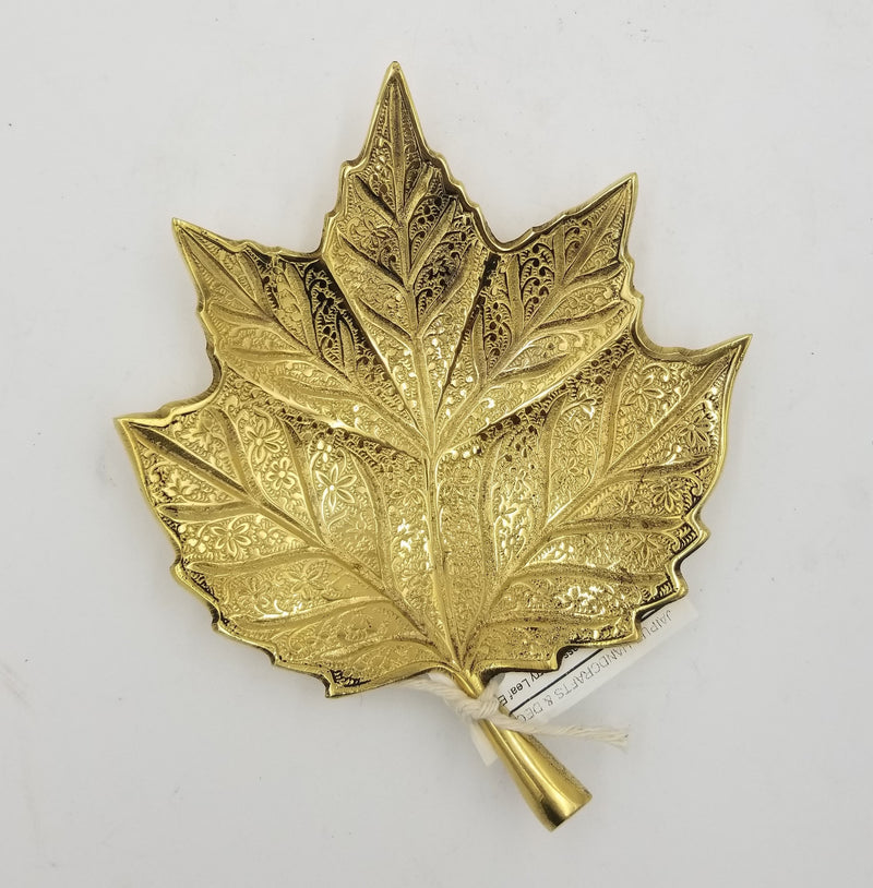 7" Brass Cherry Leaf EC