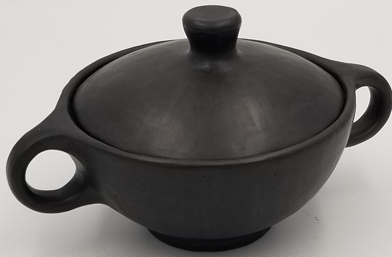 Serpentine Bowl Pot with Ring Handle