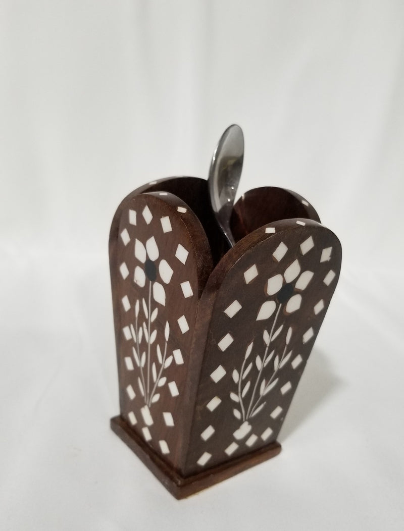 Seesham Cutlery Stand 2.75" x 2.5" x 4"