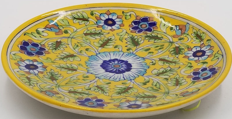 Blue Pottery Wall Plate 10"