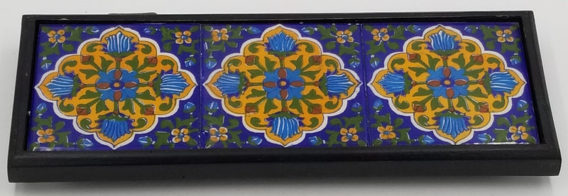 Blue Pottery Hot Plate 4"x8"